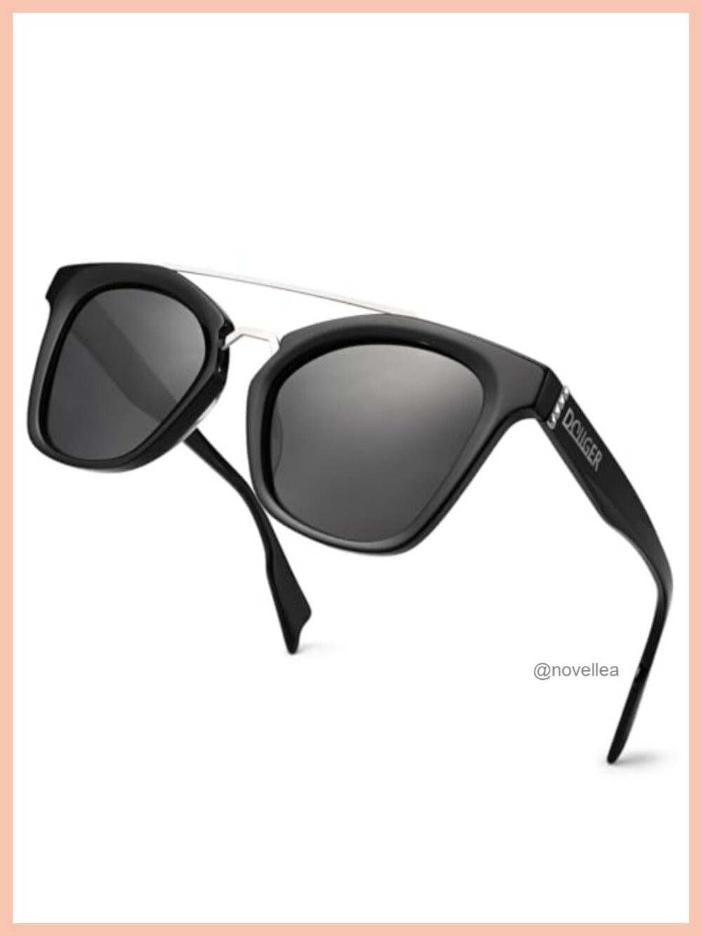 Retro Acetate Oversized Cat Eye Polarized Sunglasses UV400